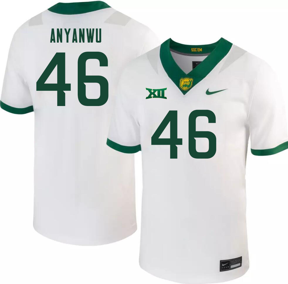 Men-Youth #46 Tony Anyanwu Baylor Bears 2023 College Football Jerseys Stitched-White